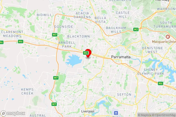 Pemulwuy,New South Wales Area Map