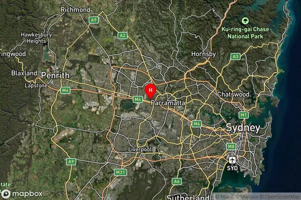 Pendle Hill,New South Wales Satellite Map