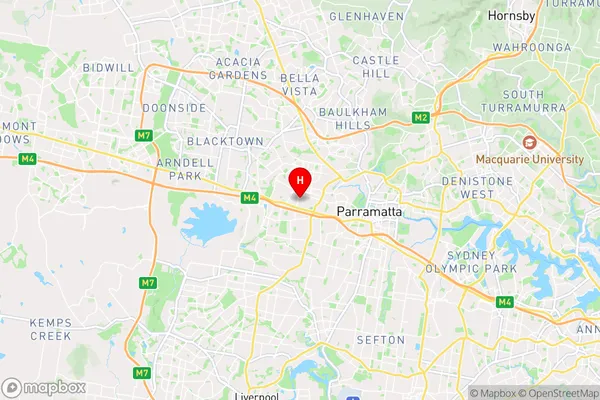 Pendle Hill,New South Wales Area Map