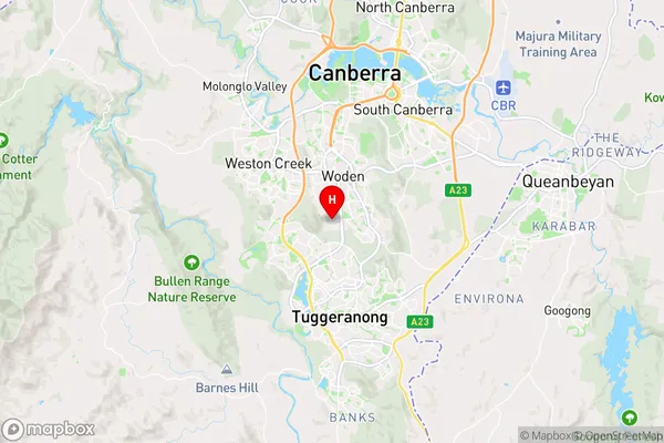 Torrens,Australian Capital Territory Area Map