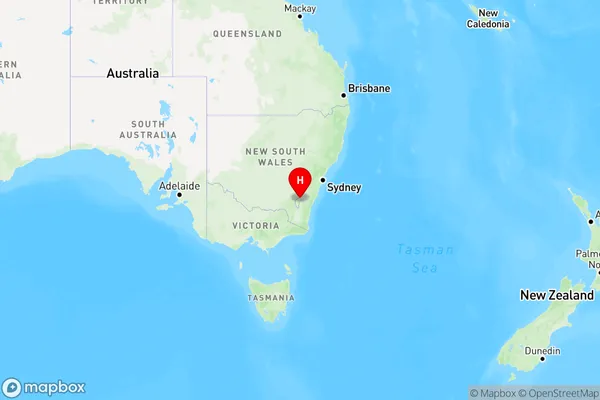 Canberra International Airport,Australian Capital Territory Region Map