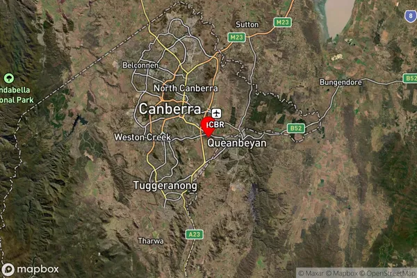 Symonston,Australian Capital Territory Satellite Map