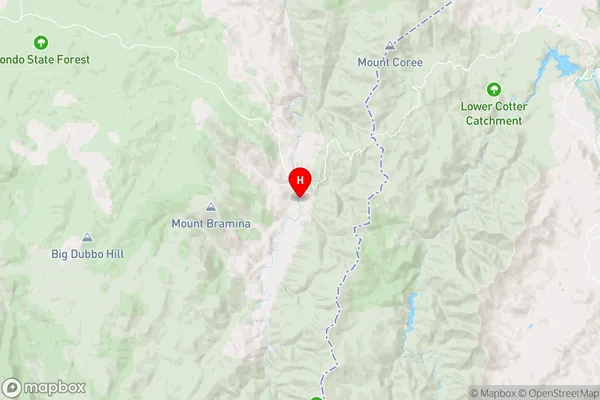 Brindabella,New South Wales Area Map