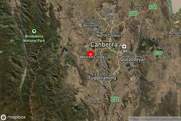 Chapman,Australian Capital Territory Satellite Map