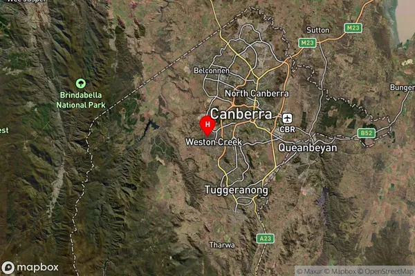 Duffy,Australian Capital Territory Satellite Map