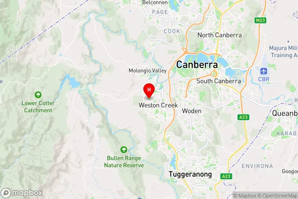 Duffy,Australian Capital Territory Area Map