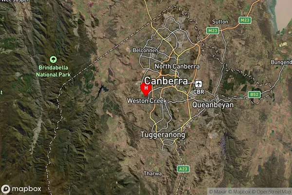 Holder,Australian Capital Territory Satellite Map