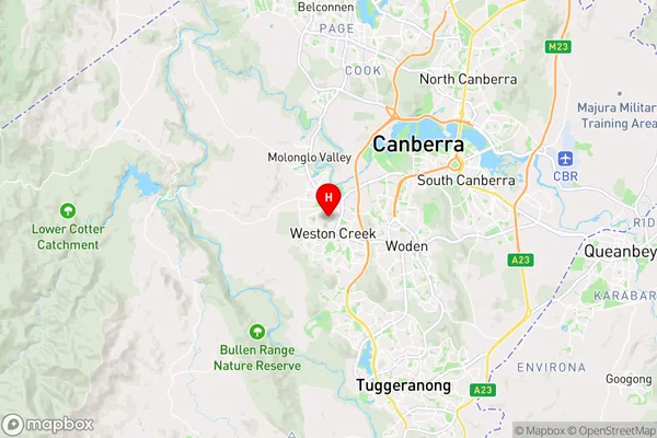 Holder,Australian Capital Territory Area Map