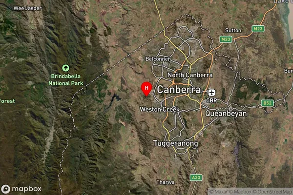 Mount Stromlo,Australian Capital Territory Satellite Map