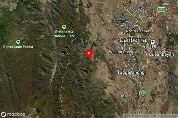 Pierces Creek,Australian Capital Territory Satellite Map