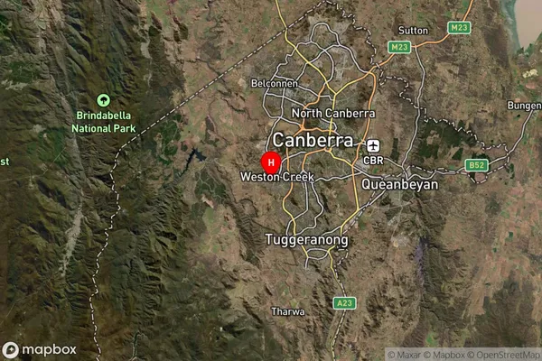 Rivett,Australian Capital Territory Satellite Map