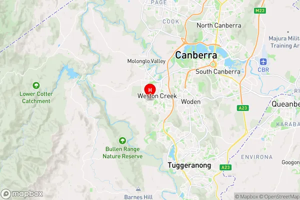 Rivett,Australian Capital Territory Area Map