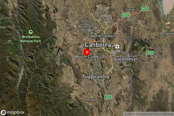 Stirling,Australian Capital Territory Satellite Map