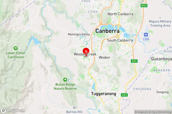 Stirling,Australian Capital Territory Area Map