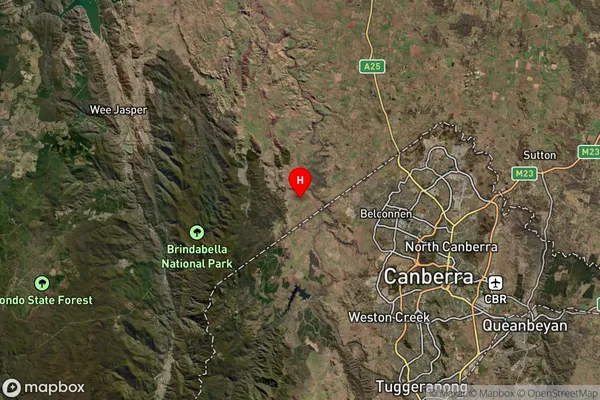 Uriarra,New South Wales Satellite Map