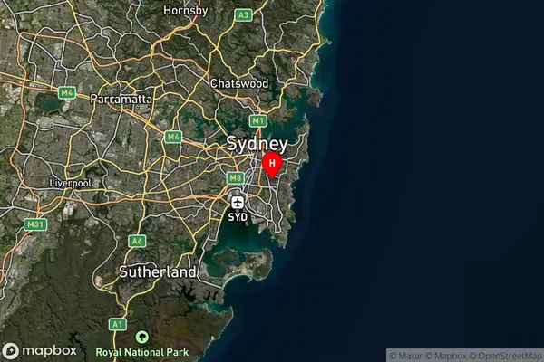 Unsw Sydney,New South Wales Satellite Map