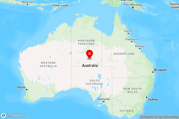 Santa Teresa,Northern Territory Region Map