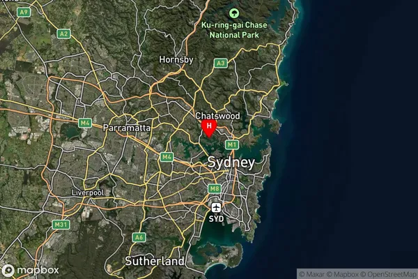 Longueville,New South Wales Satellite Map