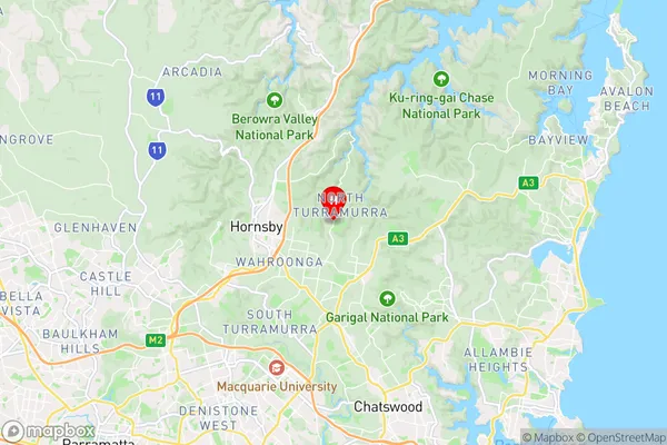 Bobbin Head,New South Wales Area Map