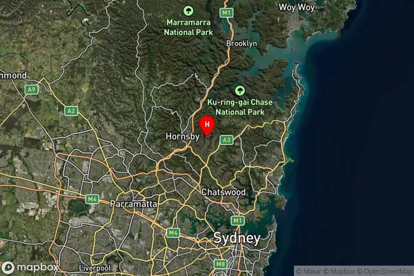 North Turramurra,New South Wales Satellite Map