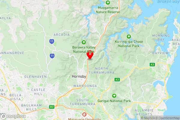 Mount Colah,New South Wales Area Map