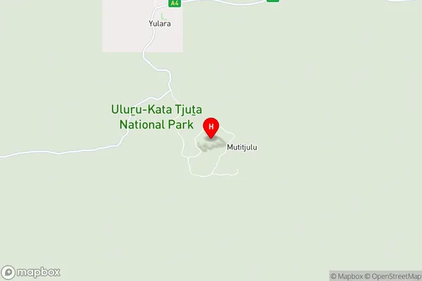 Uluru,Northern Territory Area Map