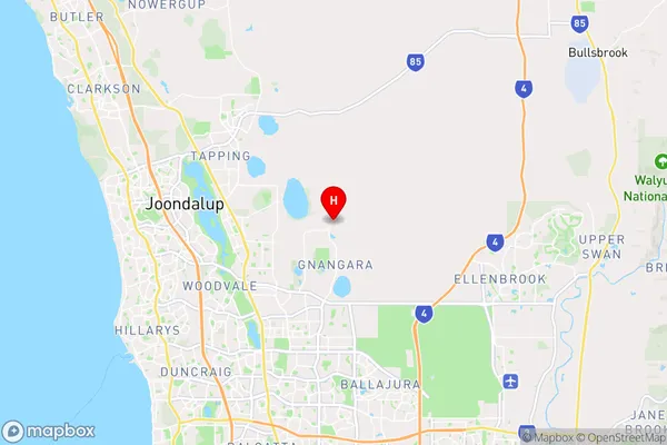 Jandabup,Western Australia Area Map