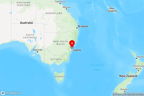 Forestville,New South Wales Region Map