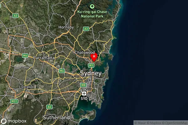 Neutral Bay Junction,New South Wales Satellite Map