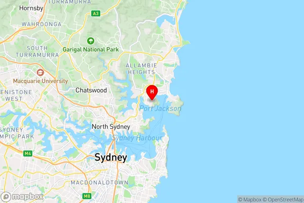 Balgowlah Heights,New South Wales Area Map