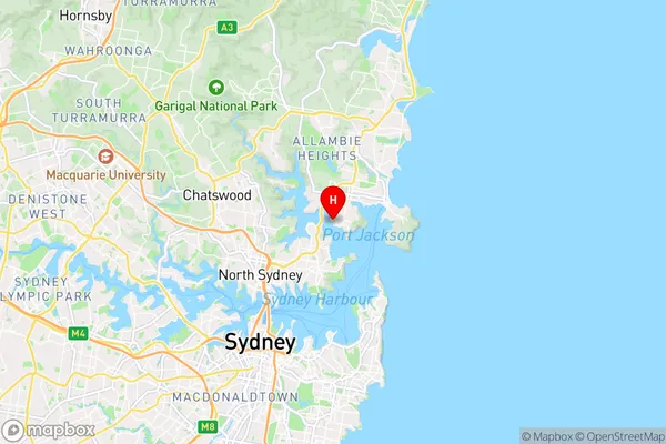 Clontarf,New South Wales Area Map