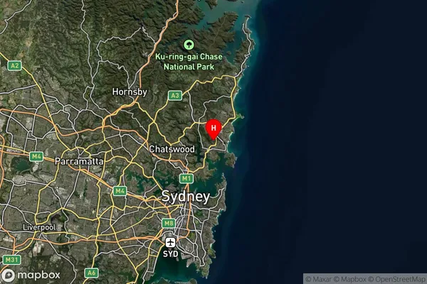 Manly Vale,New South Wales Satellite Map