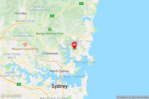 North Balgowlah,New South Wales Area Map