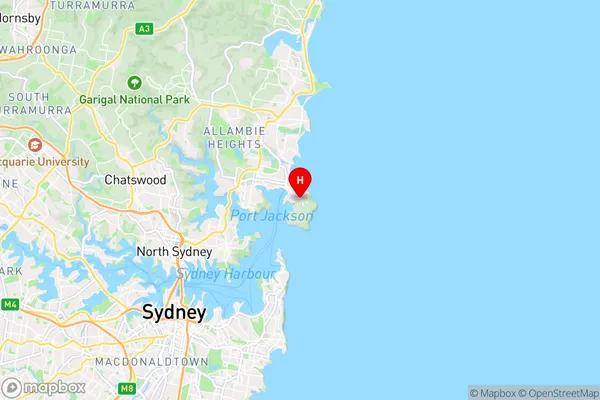 Manly,New South Wales Area Map