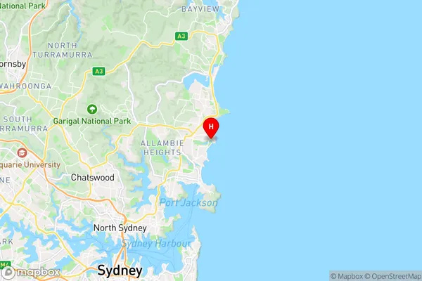 North Curl Curl,New South Wales Area Map