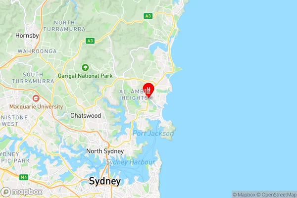 North Manly,New South Wales Area Map