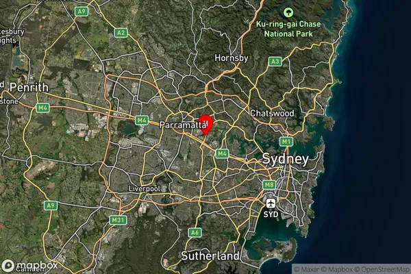 Silverwater,New South Wales Satellite Map