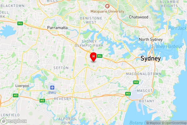 Strathfield,New South Wales Area Map