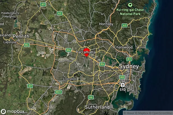 Granville,New South Wales Satellite Map