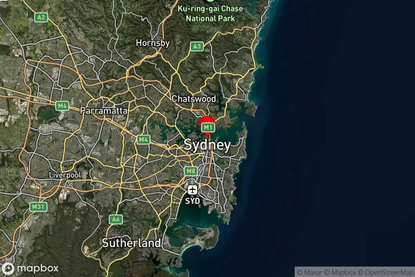 The Rocks,New South Wales Satellite Map