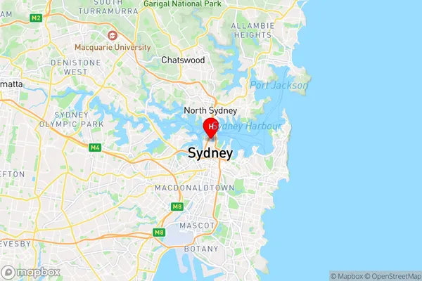 The Rocks,New South Wales Area Map