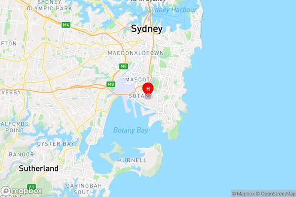 Eastern Suburbs Mc,New South Wales Area Map