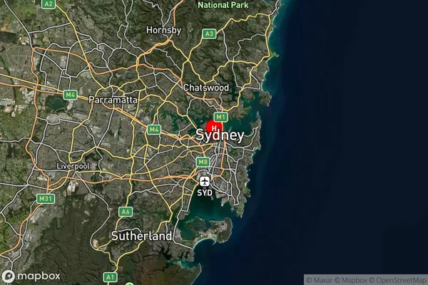 Ultimo,New South Wales Satellite Map