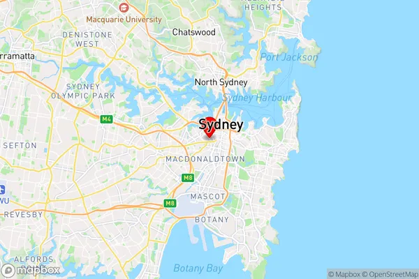 Ultimo,New South Wales Area Map