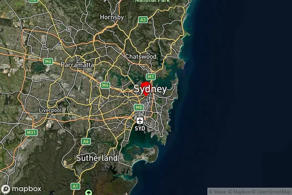 Darlington,New South Wales Satellite Map