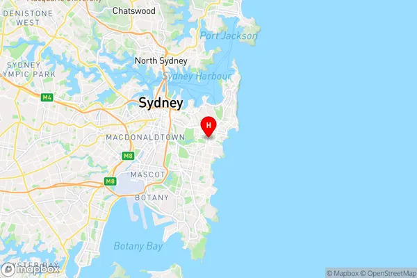 Waverley,New South Wales Area Map