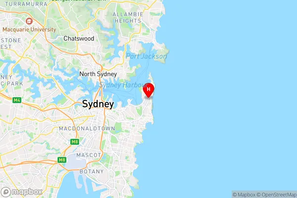 Rose Bay North,New South Wales Area Map