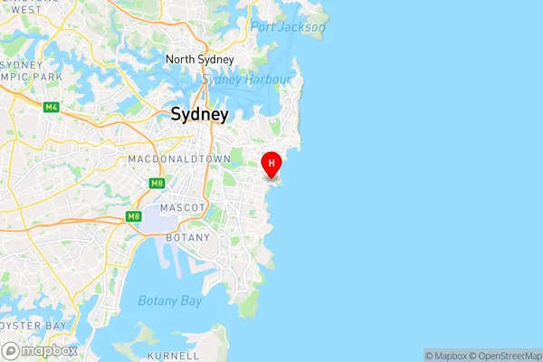 Clovelly,New South Wales Area Map