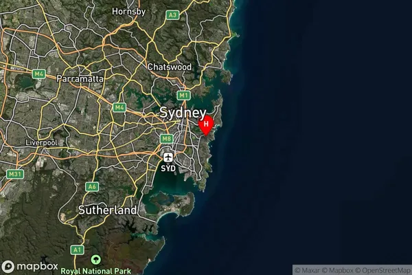 Clovelly West,New South Wales Satellite Map