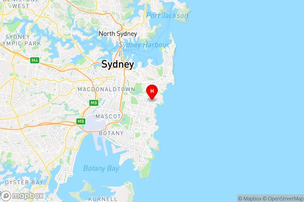 Clovelly West,New South Wales Area Map